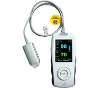 Mobiclinic, MD300K2, Pulsioxímetro de mano, Marca Española, Onda pletismográfica, Pulsioxímetro para adulto con sensor, Portátil y Ligero, Medición no invasiva, Configuración en varios idiomas