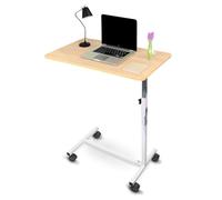 Mobiclinic, Mesa Auxiliar, con Ruedas, Modelo Meseta, De Altura Regulable, para sofá y Cama, Ligera Ayuda Personas Mayores, Elevable