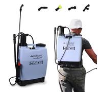 Mobiclinic®, Mochila pulverizadora, Fumibug, Capacidad 16l, Jardinería, Presión con Bomba, 4 boquillas Ajustables, Peso Ligero 2, 6 kg, Sulfatadora, Riego, Control de plagas, Cuidado Plantas