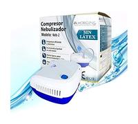 Mobiclinic, Nebulizador, Neb-2, Nebulizador para adulto y niño, Inhalador nebulizador, Inhalador Portátil, Incluye bolsa de transporte, Mascarilla nebulizador infantil y adulto, Mini, Blanco y azul