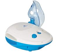 Mobiclinic, Nebulizador portátil, Neb-1, Mini, Marca Española, Inhalador de medicamentos para adultos y niños, Inhalador nebulizador para asmáticos y alérgicos, Blanco y azul