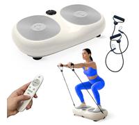 Mobiclinic®, Plataforma Vibratoria, 99 Niveles de Velocidad, Incluye Bandas Elásticas, 9 Programas Automáticos, 200W, hasta 150 kg, Pantalla Digital y Mando a Distancia, Karol