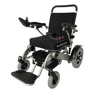 Mobiclinic, Silla de ruedas eléctrica, modelo Troya, Marca Española, Plegable, con Motor, para discapacitados, Ortopédica, para mayores, Ligera, asiento 45 cm, Autonomía 17 km, 24V, color Negro