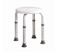 Mobiclinic®, Taburete baño, Conteras Antideslizantes, Asiento Confortable, Banqueta de Ducha, hasta 100 kg, Ligera y Resistente, Aluminio (Cloruro de polivinilo (PVC))