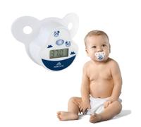 Mobiclinic ®, Termómetro digital con forma de chupete, Marca Española, Chupete para bebé, Termómetro infantil, Suave, Pantalla LCD, Preciso, Estuche incluido