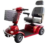 Mobiclinic, Vehículo para personas con movilidad reducida, Autonomía de 30 km, Modelo Libra, 4 ruedas, Marca Española, Para adultos, Seguridad y rendimiento, 12V, Burdeos