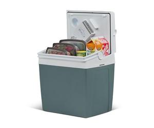 Mobicool ME24 Nevera eléctrica 23L - 12V y 230V - Nevera compacta para Auto con Sistema de Doble Ventilador y Compartimento para Cables en la Tapa para Camping, Vacaciones y excursiones de un día