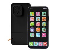 Mobiele telefoonspeelgoed voor kinderen - Vlotte speeltijd, educatief speelgoed, gesimuleerd touchscreen-model, muziek rustgevend kindermodel | Telefoons met licht en geluid Interactief LED-nep-leerte