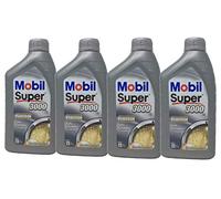 Mobil Aceite Lubricante Motor Super 3000 X1 5W-40, Pack 4 litros