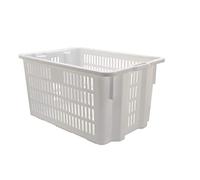 MOBIL PLASTIC S.P.A. Cesta para Pan apilable Ed apilable. De plástico Blanca Perforada. con Asas.