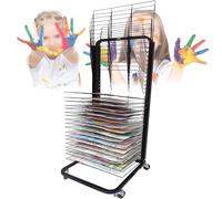 Mobile Art - Estante de secado de acero con ruedas 20/25/30 para aulas y estudios de arte, ideal para pintura y creatividad