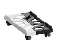 Mobile CPU Stand, 43x20cm Ventilated PC Floor Cart, Rolling Computer Holder, ABS Under Desk Shelf, Organizing, Cooling, Supporting, Moving