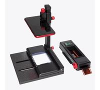 Mobile Film Scanner, Film Scanning System, 35mm 120 Slide/Negative Copying, with Viewer Light Panel/Fixed Clip, Film Digitizing Adapter Set, for Phone DSLR Cameras, Scan Old Photo to JPG(B)