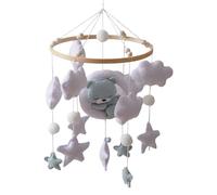 Mobile For Crib - Mobile, Sleeping Bear Nursery Mobiile | Cute Crib Toy | Cognitive And Motor Enhancement Nursery Decor For Bedroom Addition Boys Girls Wall Play