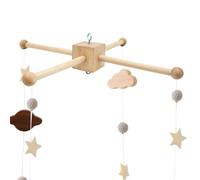 Mobile Hanger - Natural Wooden Mobile Frame Kit | Crib Hanger Frame For Bed Bell Wind Chimes, Bedroom Ceiling Mobiles Toy Decoration Gift