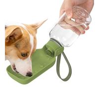 Mobile Hydration Station, Cat and Dog Travel Canteen, 10x3 Inches Handed Valve, Filtered Drinking Cup, Durable Reservoir with Modern Decor, Beach Bottle for RV Trips
