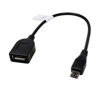 Mobile-Laden Adaptador OTG Cable Compatible con Huawei P Smart 2019, Micro USB a USB, Aprox. 15cm, para la Transferencia Directa de Fotos, Videos y Otros contenidos en una Unidad Flash USB sin PC