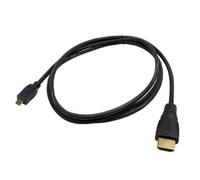 Mobile-Laden Highspeed Cable HDMI compatible con Sony Cyber-shot HX60, Audio Return Channel, DSC, 19 pines, Full HD 3D, 1 metro, 2160p/24 Hz, con Ethernet, HDMI (tipo: A) a micro HDMI (tipo: D)