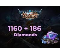 Mobile Legends 1160 Diamonds + 186 Bonus Direct Top-Up - GLOBAL