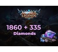 Mobile Legends 1860 Diamonds + 335 Bonus Direct Top-Up - GLOBAL