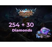 Mobile Legends 254 Diamonds + 30 Bonus Direct Top-Up - GLOBAL