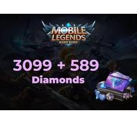Mobile Legends 3099 Diamonds + 589 Bonus Direct Top-Up - GLOBAL