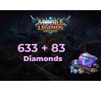Mobile Legends 633 Diamonds + 83 Bonus Direct Top-Up - GLOBAL