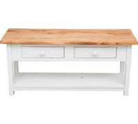 Mobile Para TV De Madera Maciza Blanco Antiguo 110x40x50 Country Shabby