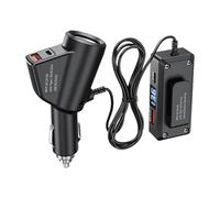 Mobile Phone Charger - QC Charging With Digital Display, Multi-functional Vehicles Usb Power Adapter, Quick Charge Adapter, Multi-Device Power Supply, Rapid Car Charger, Car Phone Chargers For Vehicle