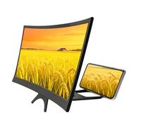 Mobile Phone Magnifier - 12-Inch Foldable Curved Projector for Seniors | Cell Phone Screen Enlarger Perfect for Video Watching Movie Night Home Travel Break Party Entertainment