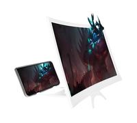 Mobile Phone Magnifier, Foldable Curved Projector for Clear Viewing, HD Screen Amplier with Stand, Eye Protection Design, Portable Visual Booster, Entertainment Accessory for Home, Travel