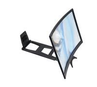 Mobile Phone Magnifier Screen - 12-Inch Foldable Curved Projector for Seniors Video Watching Movie Night | Acrylic Lens with Portable Stand, Enlarges Phone Display for Home Travel Parties