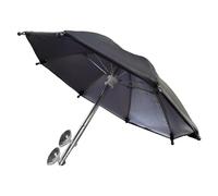 Mobile Phone Sun Visor Umbrella - Practical Anti-Glare Shield for Navigation & Outdoor Viewing | Cute, Compact Shade Holder for Smartphones & Car Mounts | Black