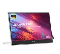 Mobile Pixels Glance Pro: Monitor táctil portátil OLED 15.6", FHD 1080P, 100% DCI-P3, HDMI USB-C con batería, Altavoz, multiplataforma