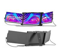 Mobile Pixels - Monitor portátil Trio Max de 14.1 pulgadas, triple monitor para laptop, 1080P FHD IPS, con Plug and Play, adecuado para laptop de 15 a 17.3 pulgadas, soporte integrado, imanes