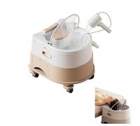 Mobile Shampoo Basin, Featuring A Built-In Concealed Pump. Includes Drain Hose And Adjustable Casters With Wheels. Designed For Home Hair Care And Individuals With Limited Mobility (Orange)