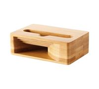 Mobile Speaker Stand - Wood Amplifier Mount, Phone Holder Riser | Retro Desktop Acoustic Station, Passive Loud Sound Docking Base, Smooth Carved Volume Box, Non-Electric Audio Boost Shelf For Family