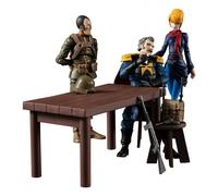 Mobile Suit Gundam G.m.g. Action Figures Con Vehicle Principality Of Zeon Team R