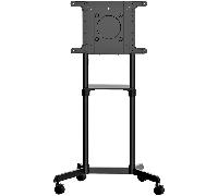 StarTech.com Carrito para TV - Soporte Rodante VESA para TV de 37 a 70 Pulgadas (70kg) - Base para Televisor con Estante - con Giro e Inclinación -