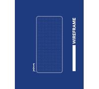 Mobile Wireframe Notebook - UI/UX Sketchbook | 96 Pages | 8.5 x 11 in / 21.59 x 27.94 cm | Blueberry Cover (Collection Wireframe Mobile)