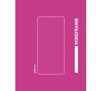 Mobile Wireframe Notebook - UI/UX Sketchbook | 96 Pages | 8.5 x 11 inches / 21.59 x 27.94 cm | Cotton candy Cover (Collection Wireframe Mobile)