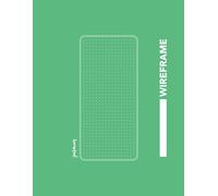 Mobile Wireframe Notebook - UI/UX Sketchbook | 96 Pages | 8.5 x 11 inches / 21.59 x 27.94 cm | Mint Cover (Collection Wireframe Mobile)