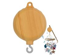 Mobiles Caja de música de grano de madera - Caja de música para bebé con 35 canciones - Caja de música móvil para bebé, música de habitación infantil, campana de viento, móvil de picnic