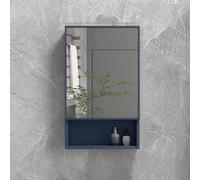 Mobiletto con Specchio da Bagno - Armario de pared de aluminio que ahorra espacio para elegantes diseños de ducha y baño - Mobiletto con Specchio da Bagno