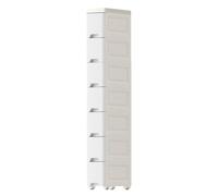 Mobiletto delgado que ahorra espacio con ruedas, versátil carrito seguro y fiable solución de almacenamiento para baños, salas de estar y dormitorios, maximiza tu espacio