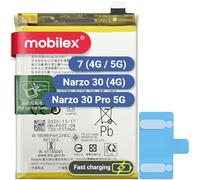 MOBILEX® Batería BLP807 para realme 7 / realme 7 5G / Narzo 30 Pro 5G / Narzo 30 4G | Carga Rápida 30W | 5000mAh - OEM | Interna Repuesto con Adhesivo | Capacidad Original