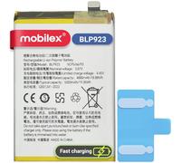 MOBILEX® Batería BLP923 para OPPO A57 / A57s / A77 5G / OnePlus Nord N20 SE/realme C51 | Carga Rápida 33W SUPERVOOC | 5000mAh - OEM | Interna Repuesto con Adhesivo | Capacidad Original