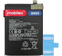 MOBILEX® Batería BN59 para Xiaomi Redmi Note 10 4G / Xiaomi Redmi Note 10S | 5000mAh - OEM | Interna Repuesto | Capacidad Original