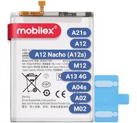 MOBILEX® Batería EB-BA217ABY para Samsung Galaxy A21s / A12 / A12 Nacho / A13 4G / A04s / A02 / M02 / M12 | 5000mAh - OEM | Interna Repuesto con Adhesivo | Capacidad Original