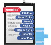 MOBILEX® Batería HB386589ECW para Huawei P10 Plus/Mate 20 Lite/Nova 3 / Nova 5T / Honor View 10 / Honor 20 / Honor Play | 3750mAh - OEM | Interna Repuesto con Adhesivo | Capacidad Original